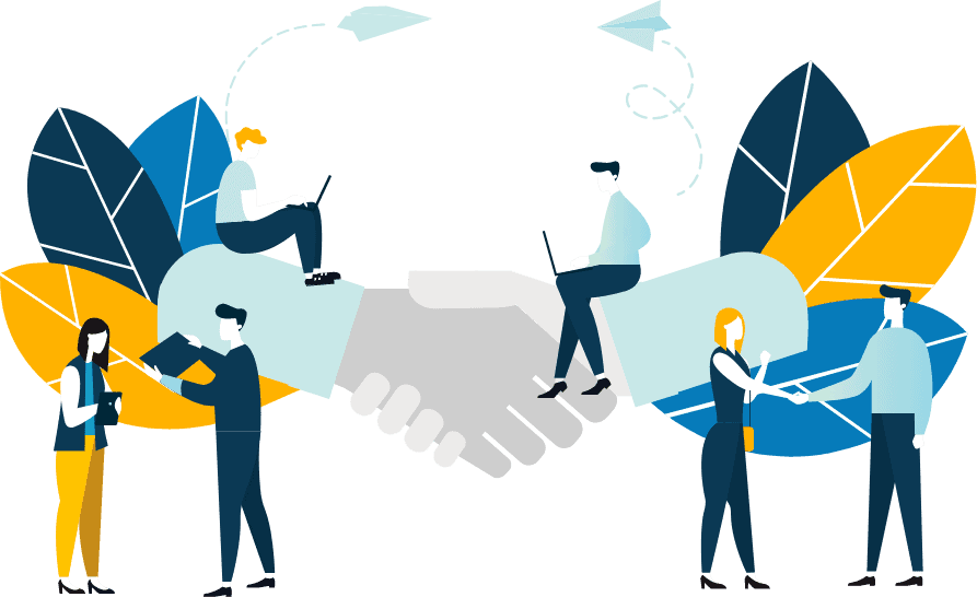 BlueReg employees interacting with each other find solutions for life sciences companies 